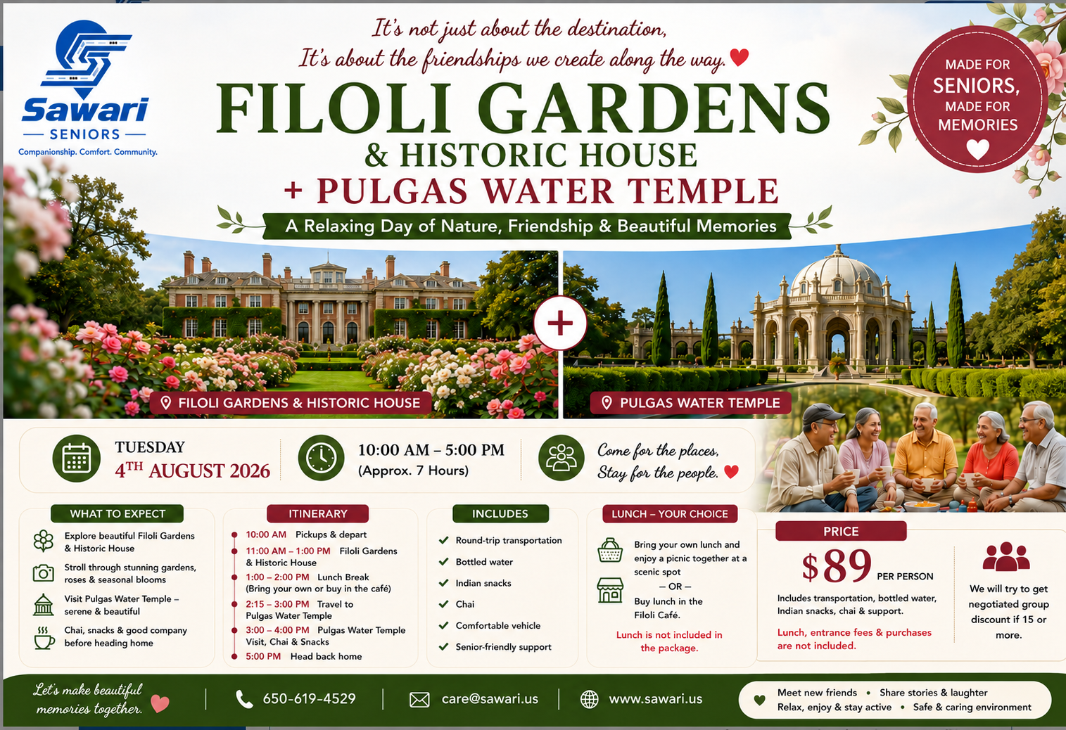 Filoli Gardens & Pulgas Water Temple