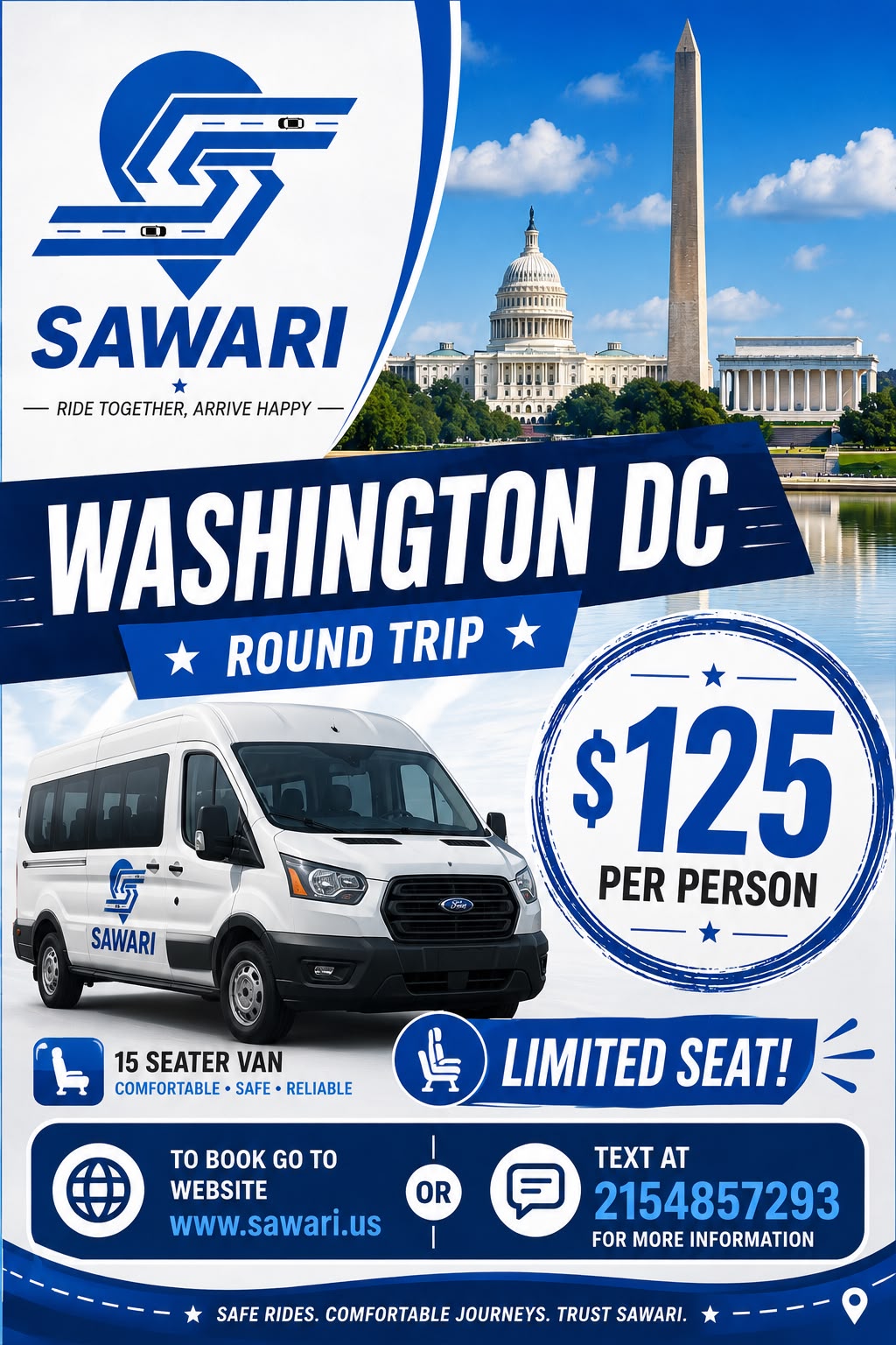 Washington DC Round Trip