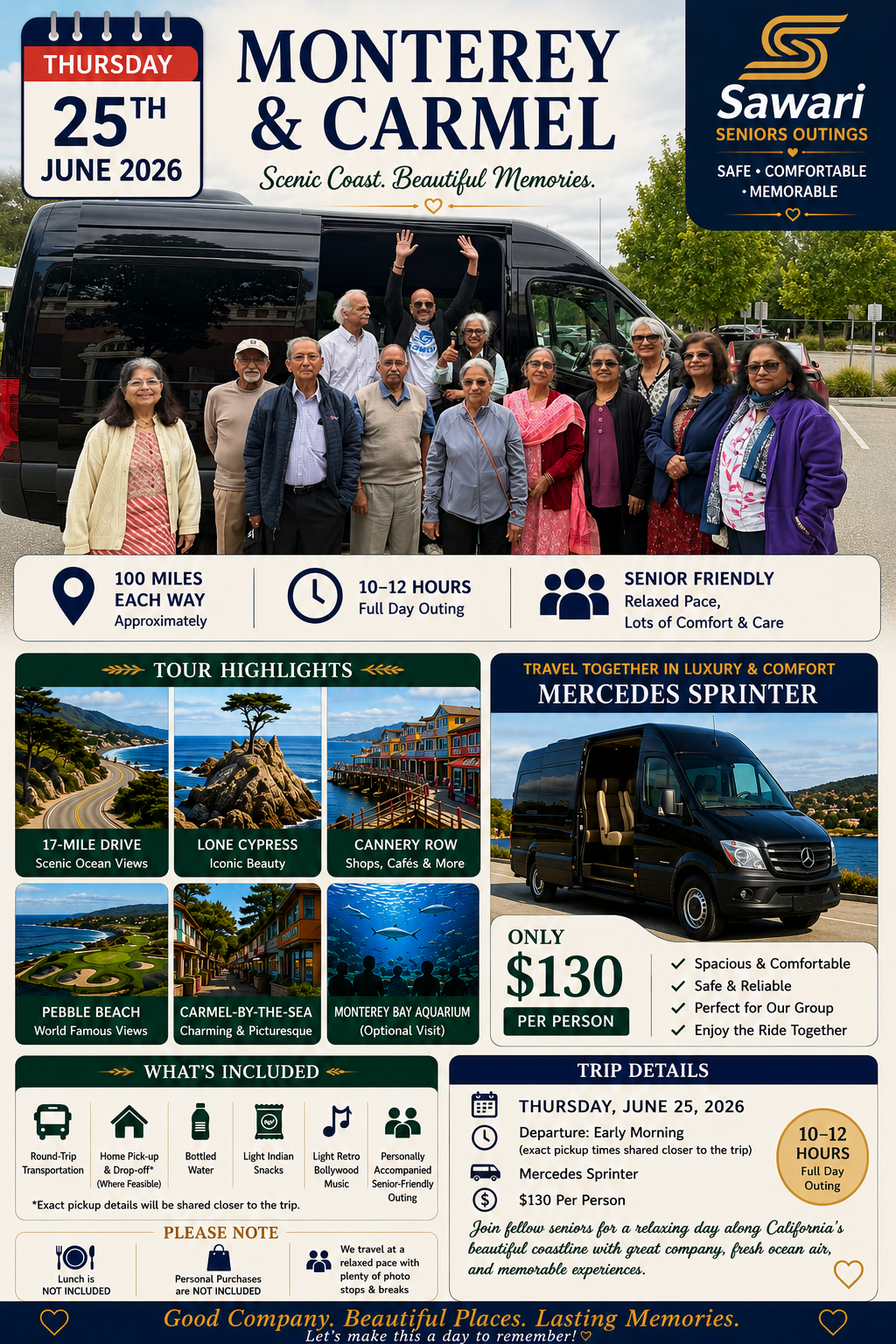 Monterey & Carmel Day Trip - June 25