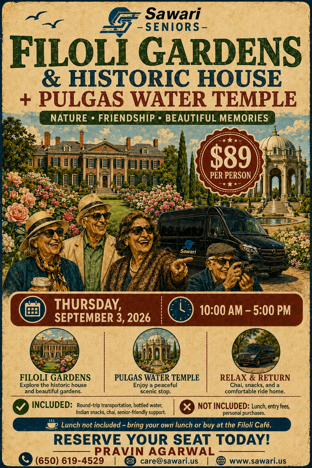 Filoli Gardens & Pulgas Water Temple