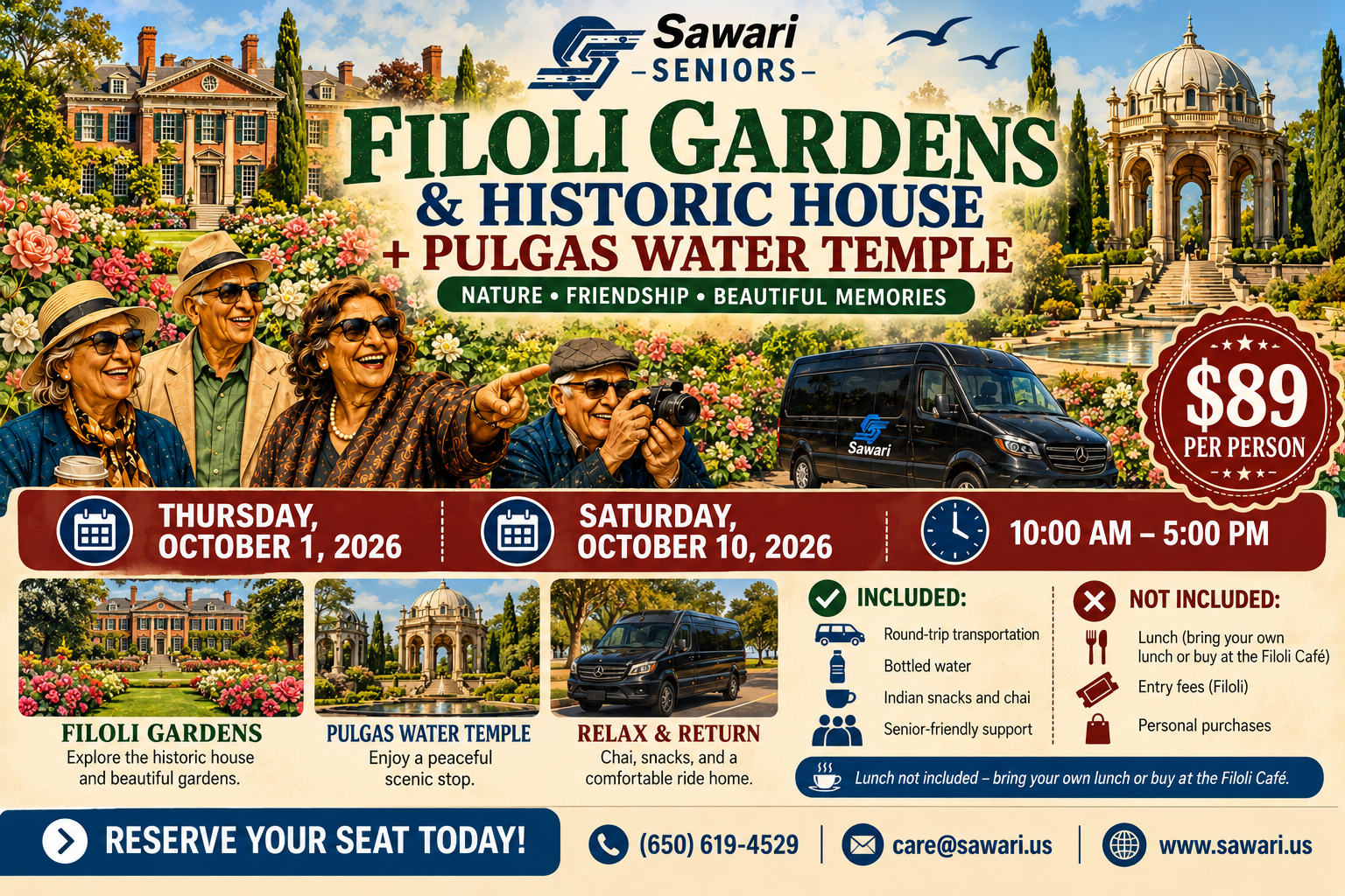 Filoli Gardens & Pulgas Water Temple