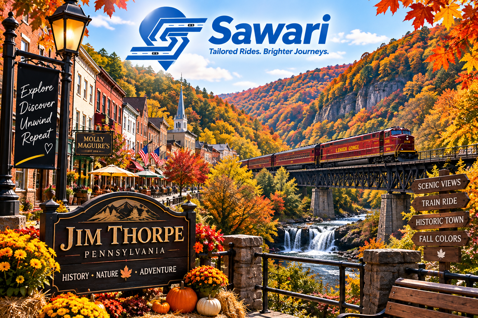 Sawari Jim Thorpe Fall Trip
