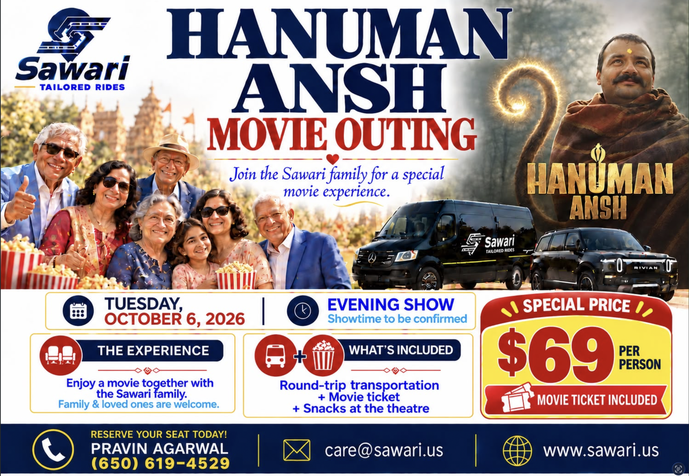 Hanuman Movie Outing - Sawari Family Experience